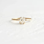 925 Sterling Silver Round Zircon Crystal Rings - Viexta