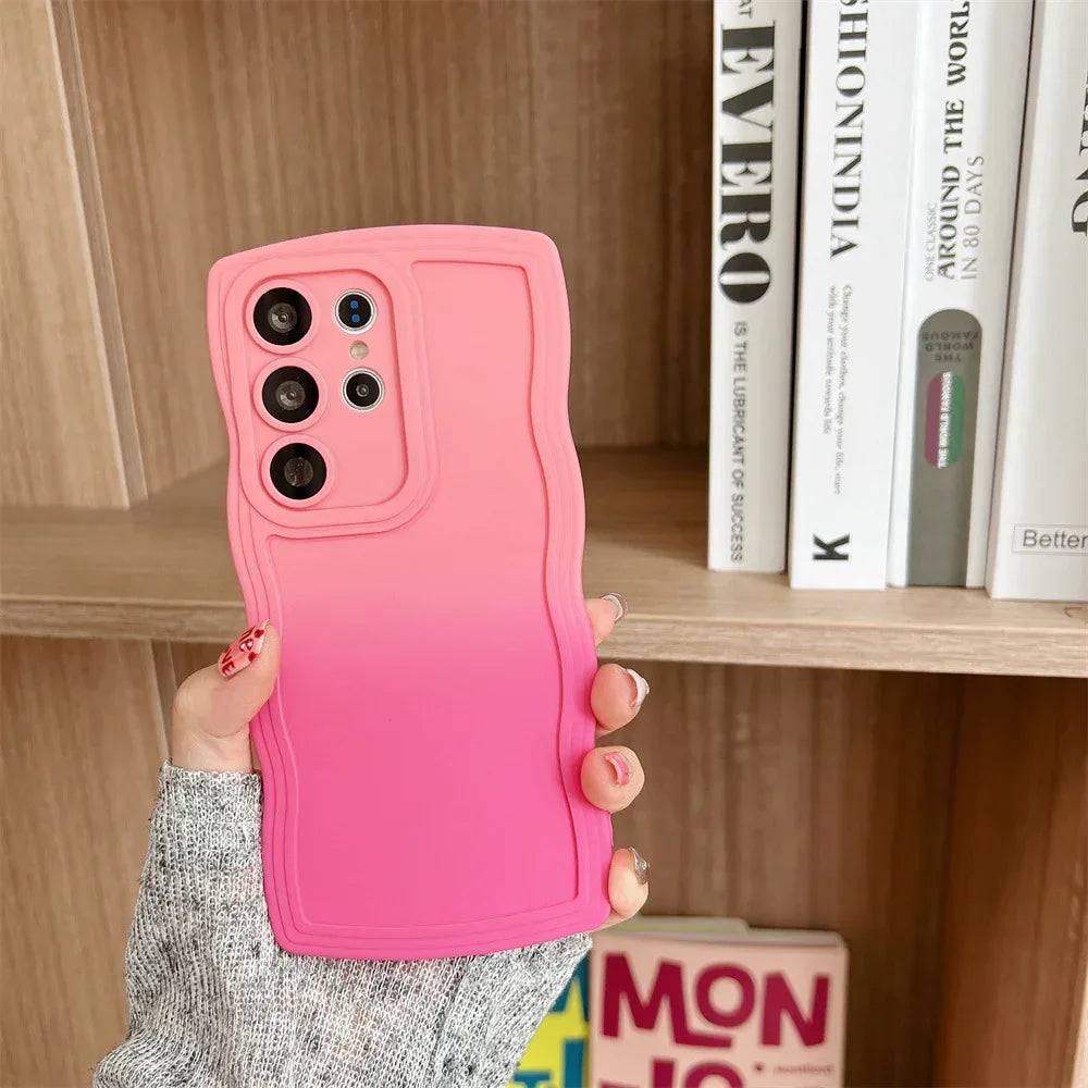 gradient-color-wave-samsung-phone-case - Viexta