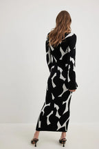 Long Sleeve Women's Knitted Foreign Trade Sweater Long Dress - Viexta