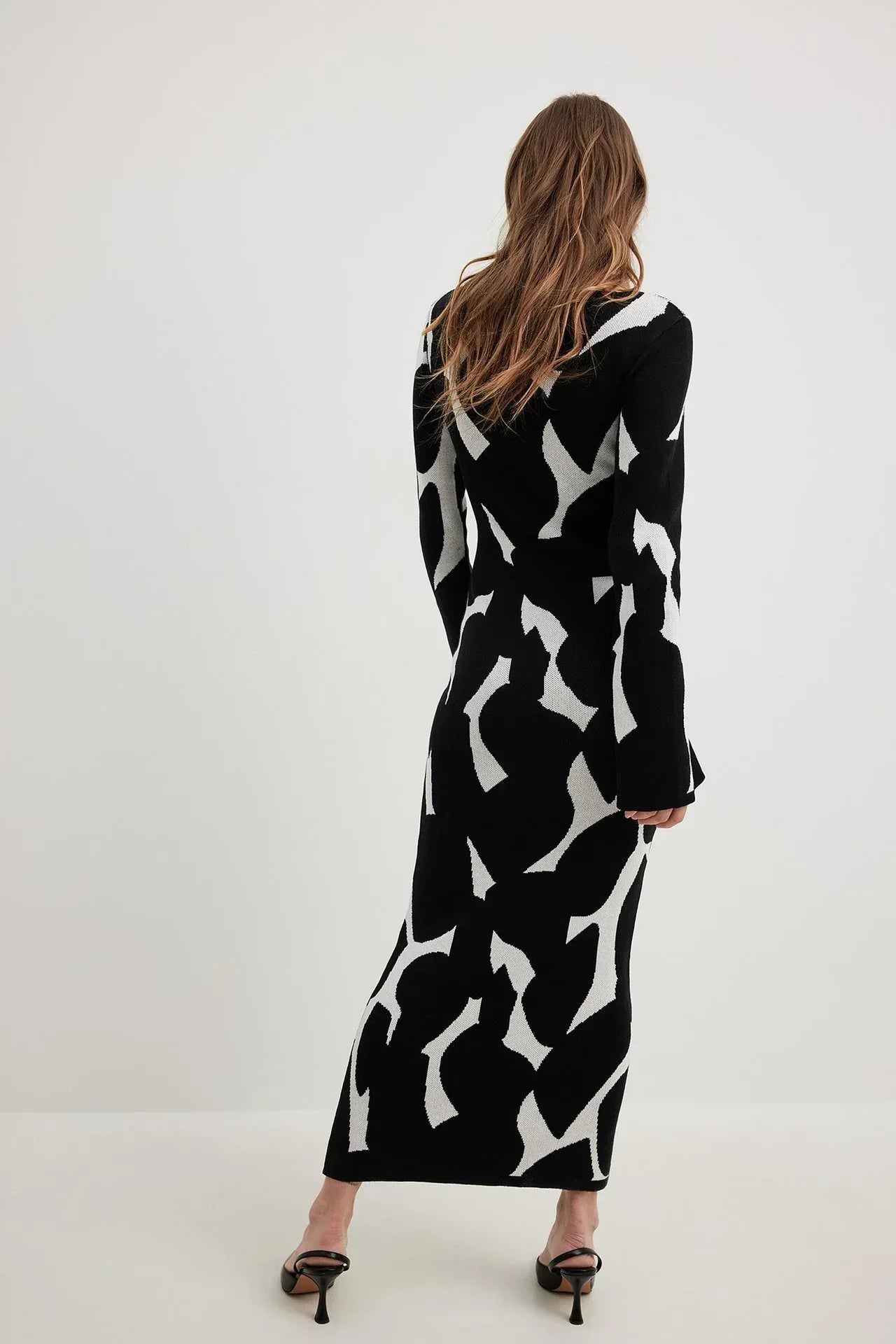 Long Sleeve Women's Knitted Foreign Trade Sweater Long Dress - Viexta