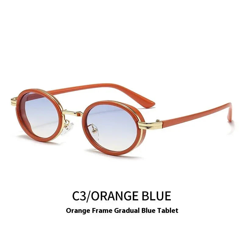 retro-style-steampunk-metal-oval-small-sunglasses - Viexta