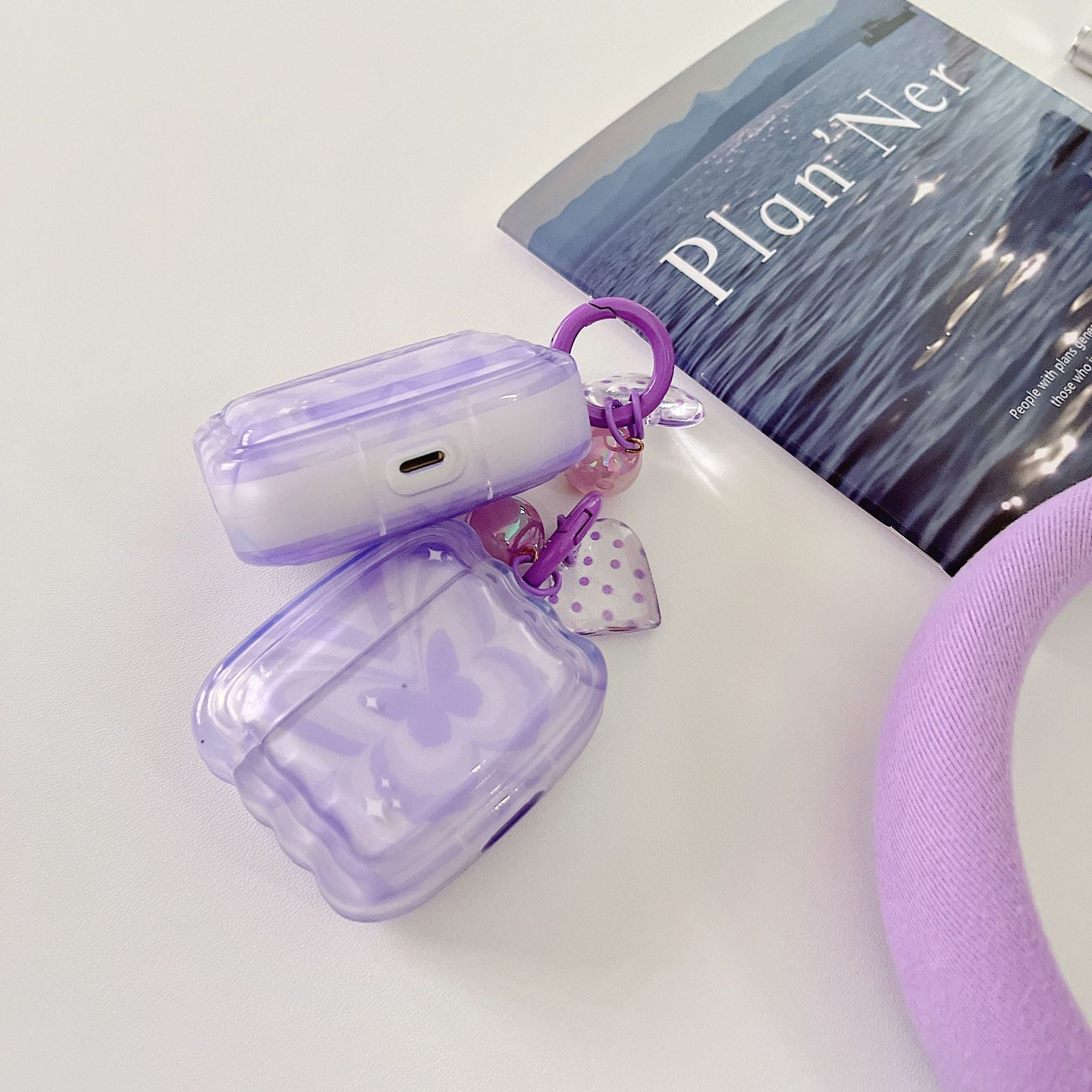 Jelly Purple Headset Airpod case