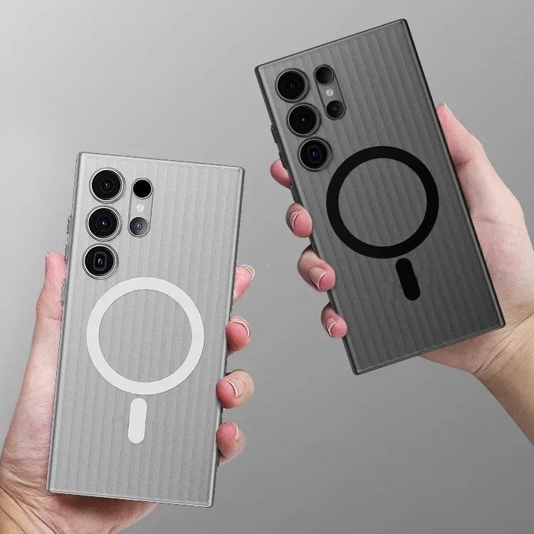 pc-non-slip-frosted-magnetic-samsung-phone-case - Viexta