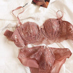 french-lace-lingerie-womens-half-cup-strapless-non-slip-backless-bra - Viexta