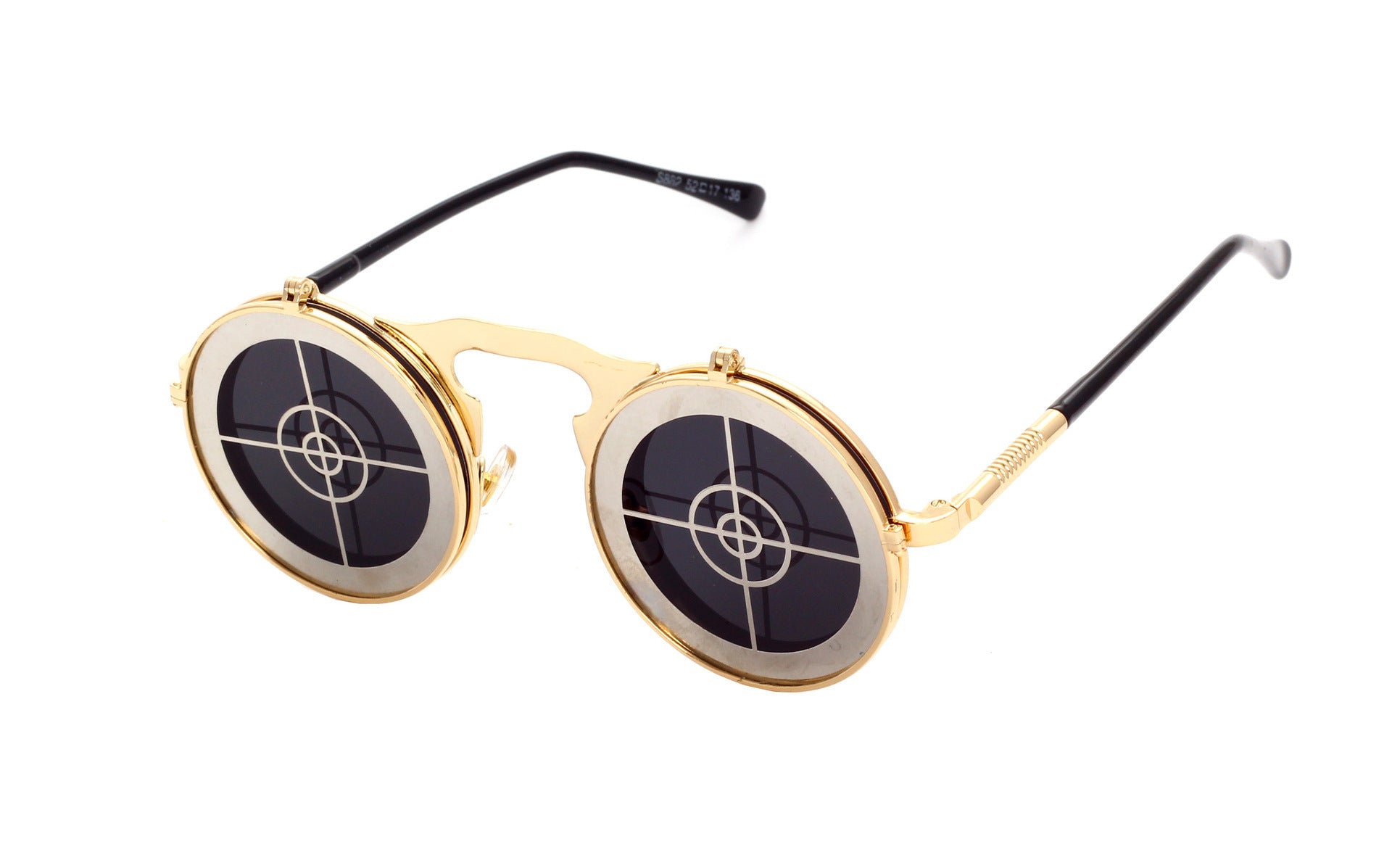 Men's Casual Retro Metal Punk Steam Flip Sunglasses