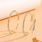 Zircon Inlaid Princess Earrings