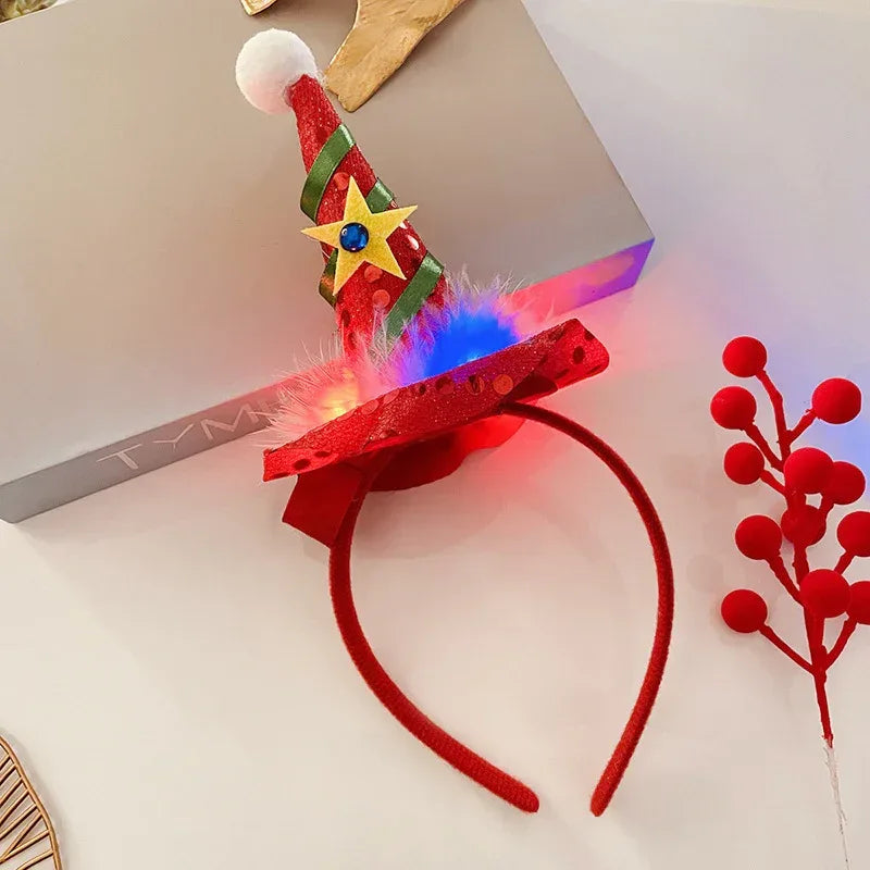 Christmas With Light Headband Snowflake - Viexta