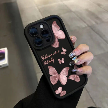 Butterfly Drop-resistant iPhone Soft Case