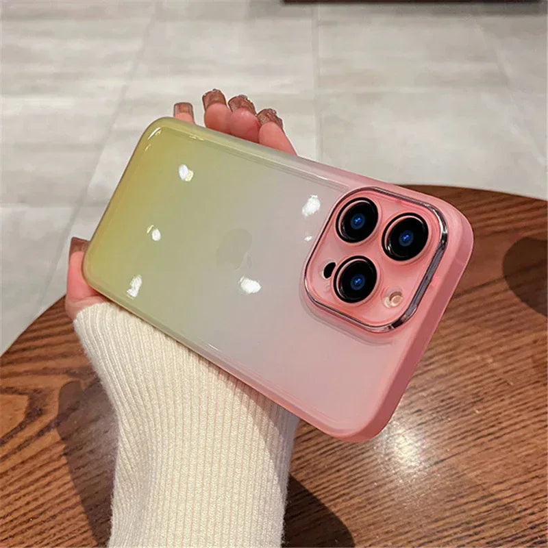 Gradient Color Drop-proof Silicone iPhone Case - Viexta