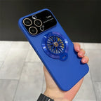 Rotating Gyro Decompression Bracket Large Window iPhone Case - Viexta