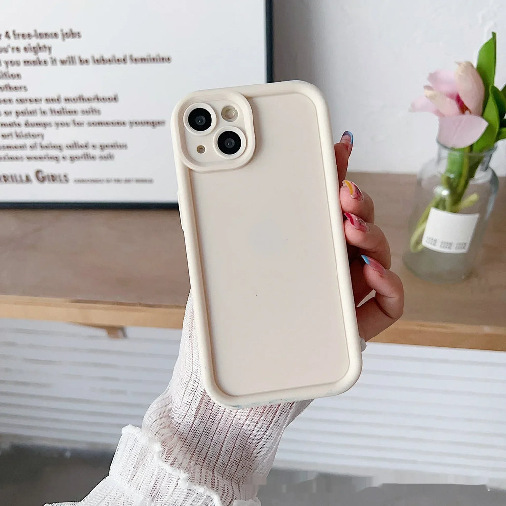 solid-color-frosted-redmi-phone-case - Viexta
