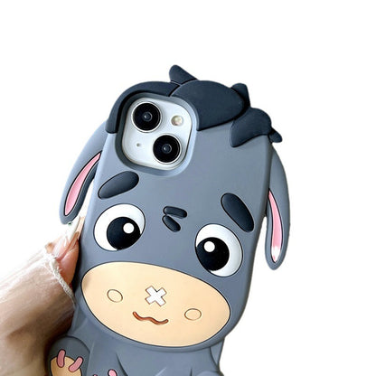 Stereo Cartoon Little Donkey iPhone Case