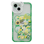 Cute Cartoon Bear Flower Holder iPhone case - Viexta