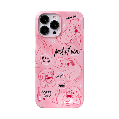 Fashion Cute Cat Print iPhone Case