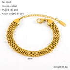 Stainless Steel Braided Bracelet For Men And Women
