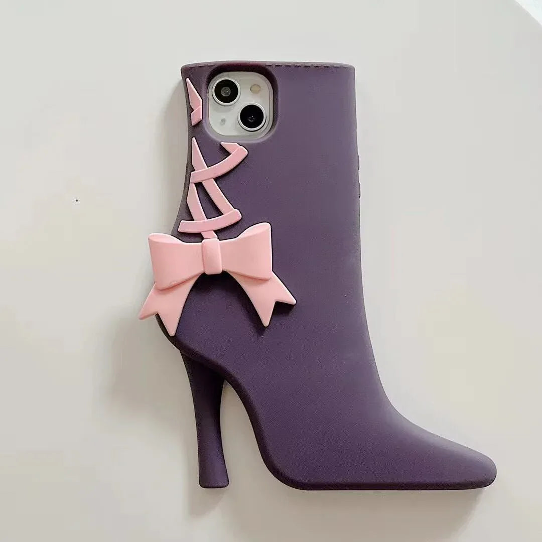Oucai High Heel Bow Knot iPhone Case - Viexta