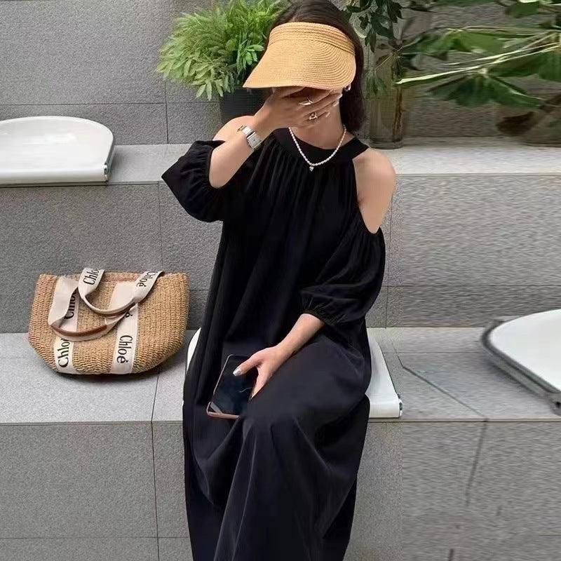 Temperamental Fairy Off-shoulder Puff Sleeve Dress - Viexta