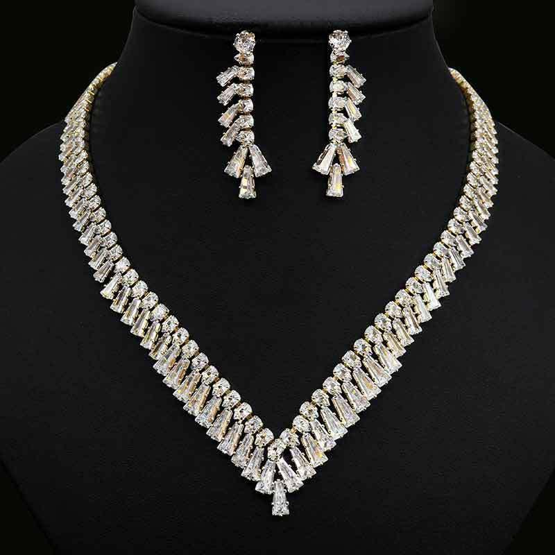 zircon-necklace-earring-set - Viexta