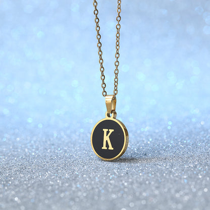 O-shaped Chain Letter Necklace