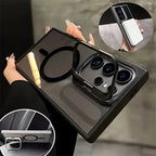 magnetic-lens-frame-metal-bracket-iphone-case - Viexta