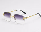 american-frameless-cut-edge-spring-leg-sunglasses - Viexta