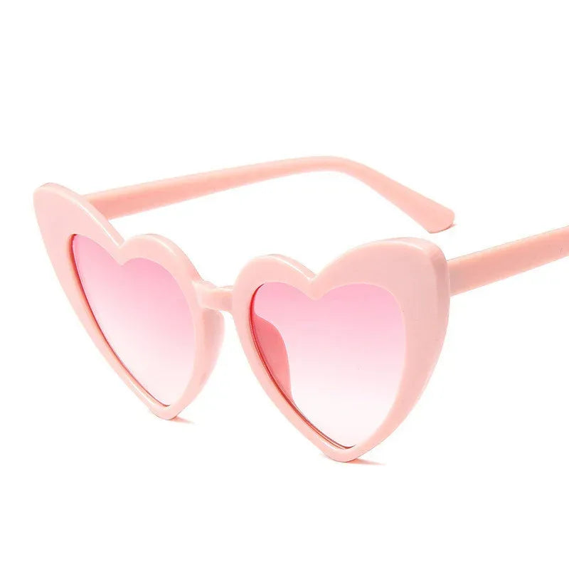 Fashion Love Big Face Thin Sunglasses - Viexta