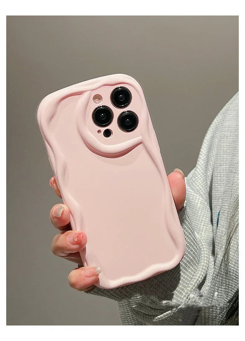 Solid Macaron Liquid Silicone Phone Case - Viexta