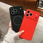 Fine Circle Magnetic iPhone Case Liquid Silicone - Viexta