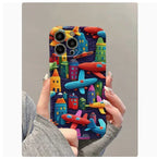 Oil Painting Minimalist Airplane iPhone Case - Viexta