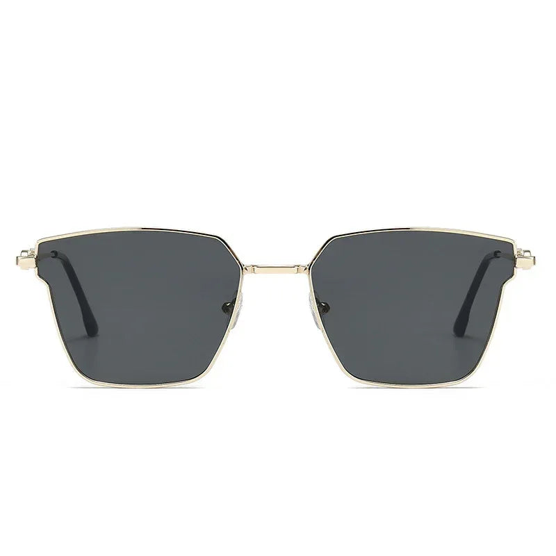 Small Frame Metal Hip Hop Sunglasses - Viexta