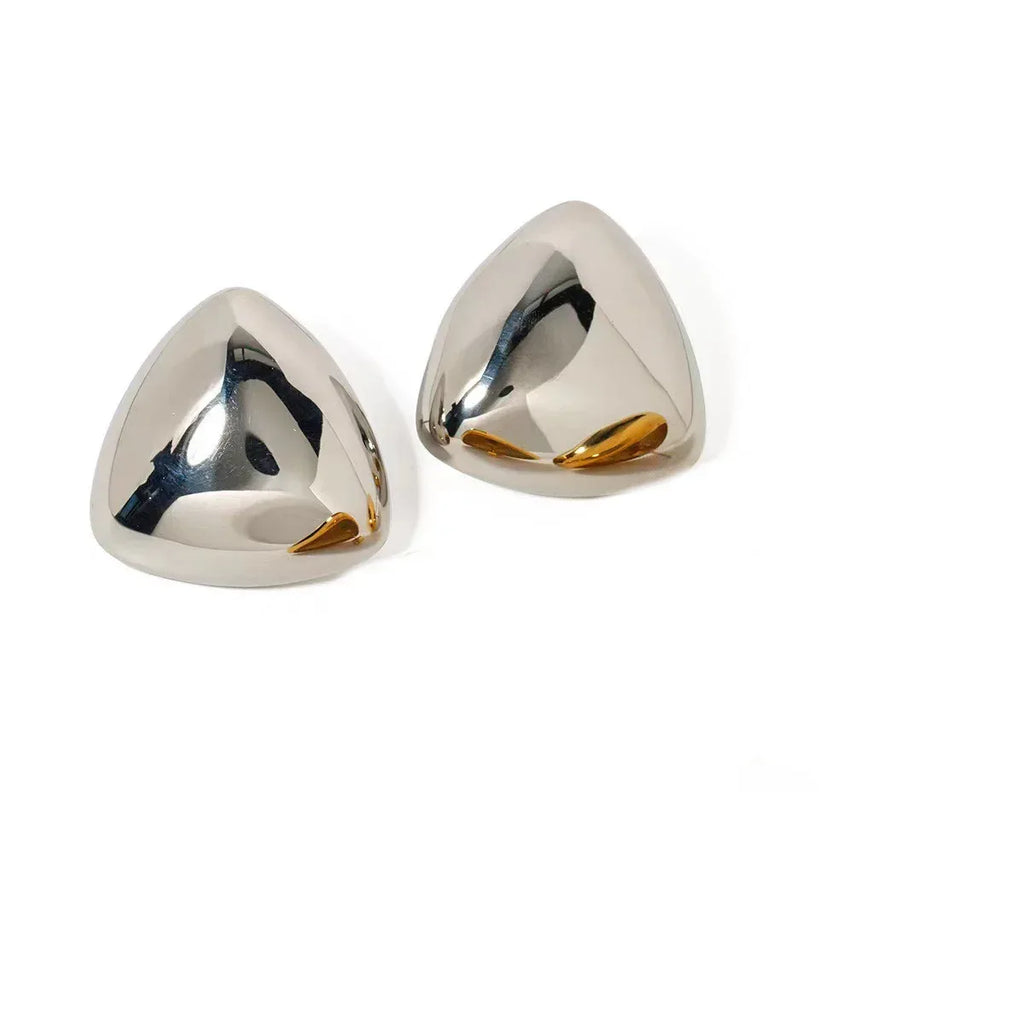 Glossy Triangle Earrings - Viexta