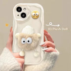 cartoon-cute-plush-hat-doll-iphone-case - Viexta
