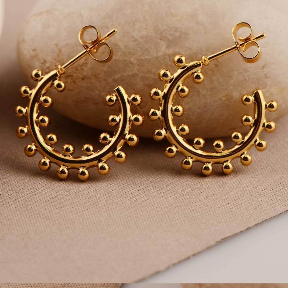 Trendy Titanium Steel18K Earrings - Viexta