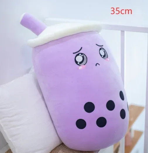 Fruit Drink Plush Stuffed Strawberry Boba Tea Cup Toy - Viexta