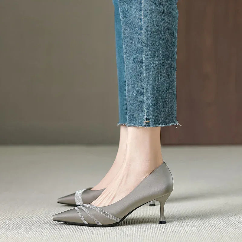 Pointed Stiletto Classy Heels - Viexta