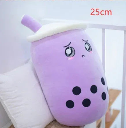 Fruit Drink Plush Stuffed Strawberry Boba Tea Cup Toy - Viexta