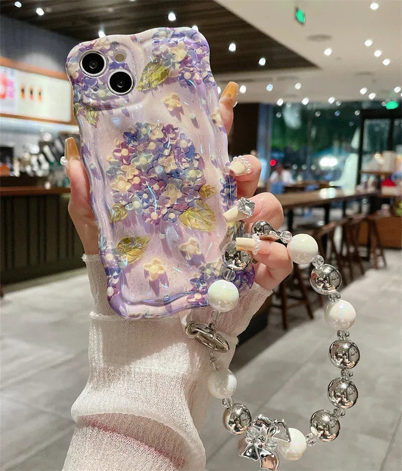 blue-light-meteorite-flower-phone-case - Viexta