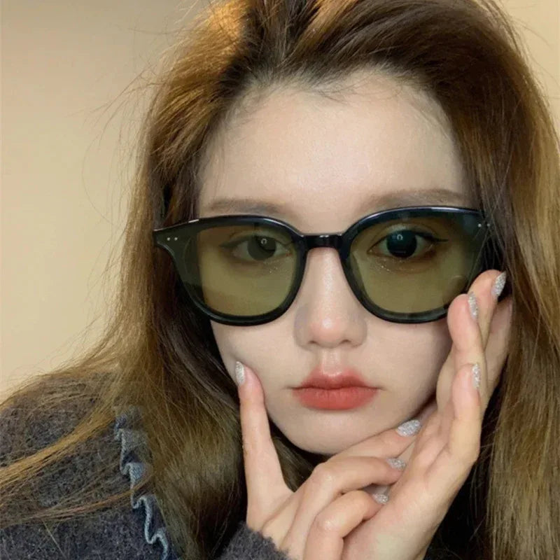 Personalized Vintage Round Frame Sunglasses - Viexta