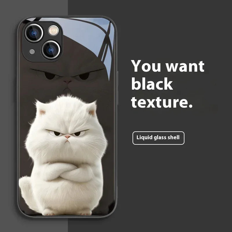domineering-cat-silicone-iphone-case - Viexta