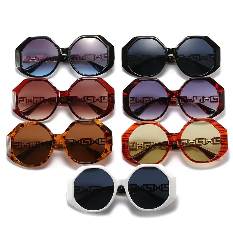 Women's Polygonal Sunglasses UV Protection - Viexta