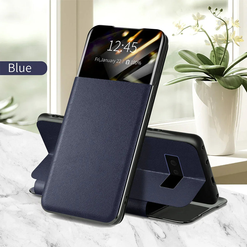 Pixel 6 Card Flip Protective Leather Case - Viexta