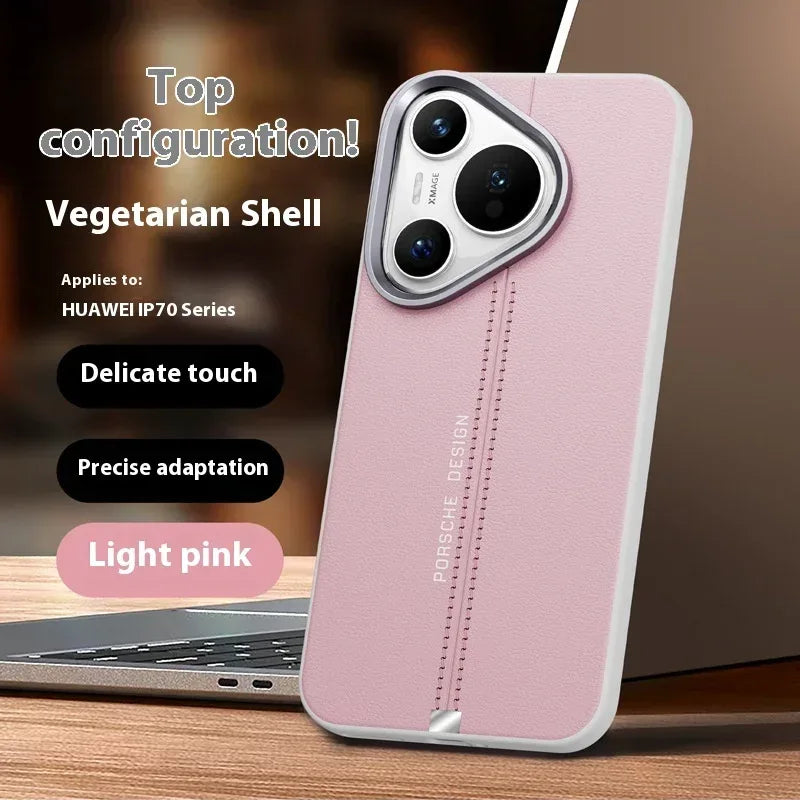business-leather-magnetic-iphone-case-with-metal-button - Viexta