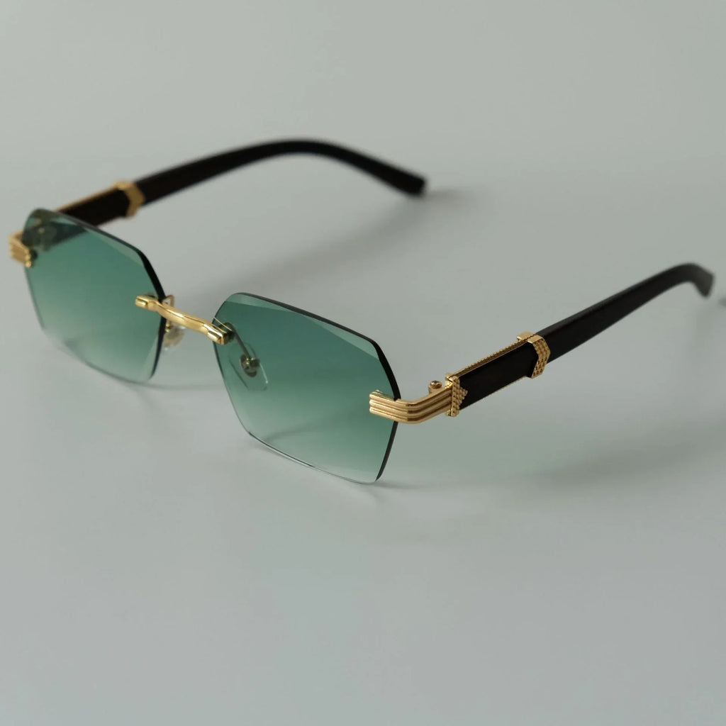 fashion-square-rimless-trimming-glasses - Viexta