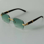 fashion-square-rimless-trimming-glasses - Viexta