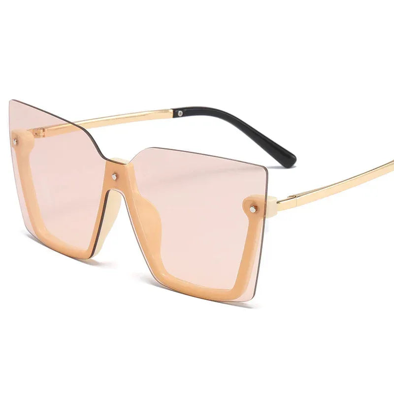 Ocean Sheet Multicolor Rimless Sunglasses - Viexta