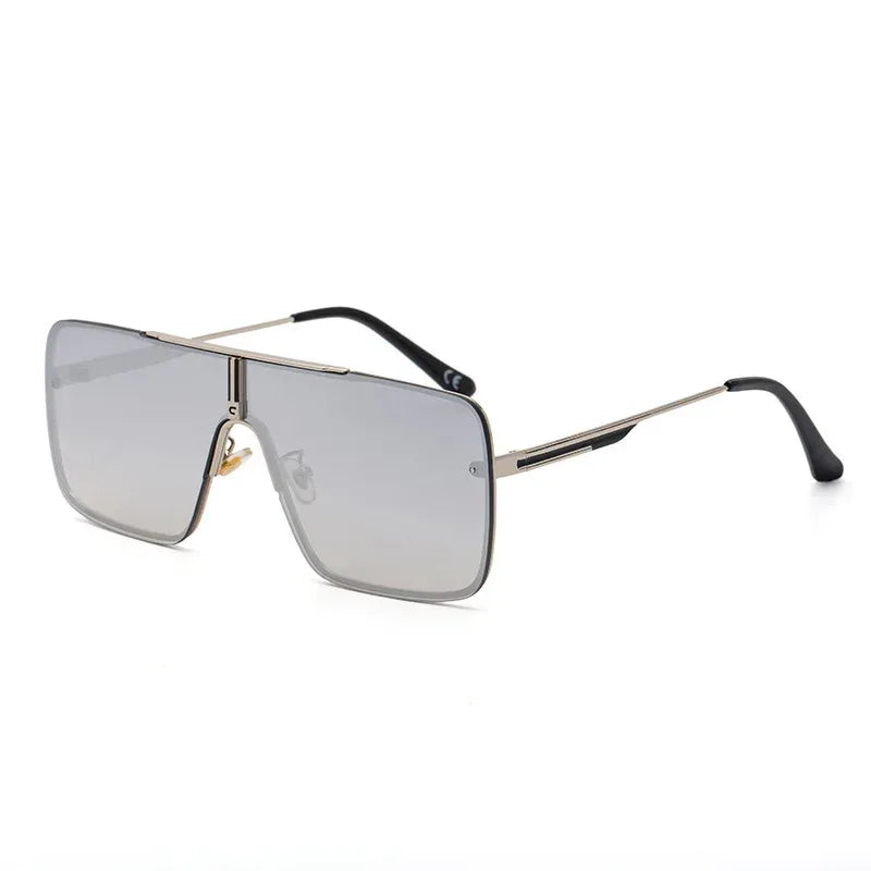 trendy-metal-large-square-one-piece-sunglasses - Viexta