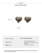 Three-dimensional Heart-shaped Earrings - Viexta