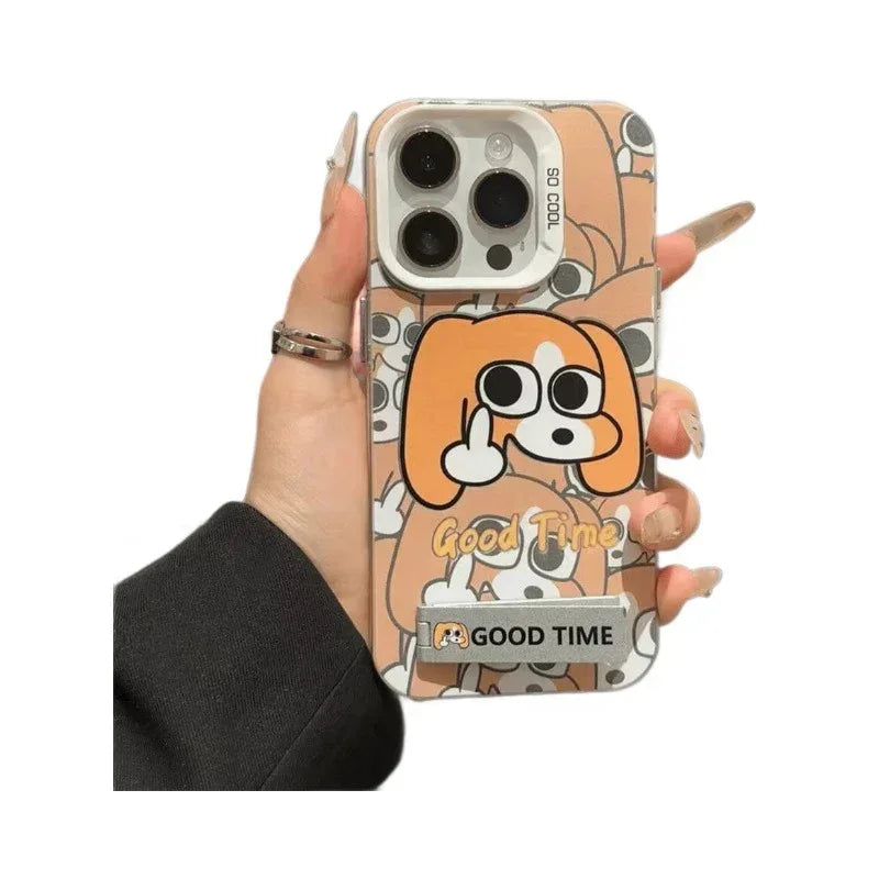 eccentric-personality-dog-pattern-iphone-case - Viexta