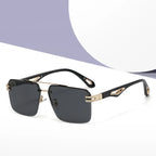 Frameless Cut-Edge Double-Bridge Sunglasses - Viexta