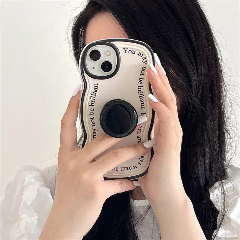 Ring English Twist Bracket iPhone Case - Viexta